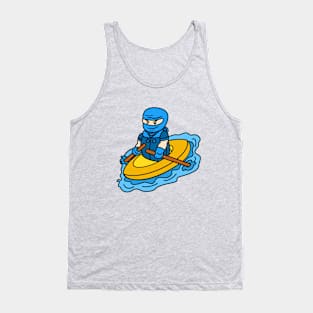 Cute cartoon rowing boat Tank Top